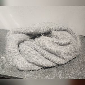 Soft Grey Infinity Scarf